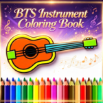 BTS Instrument Coloring Studio