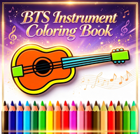 BTS Instrument Coloring Studio
