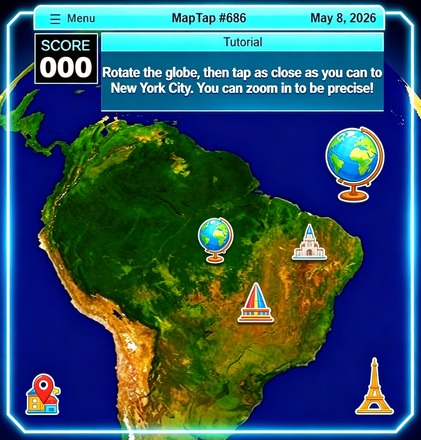 MapTap Globe Guess Explorer