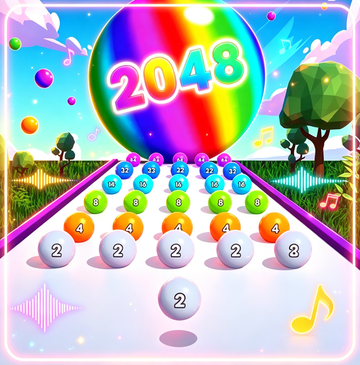 Funny Balls 2048 Merge Drop