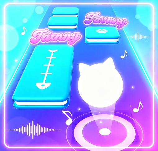 Music Cat Piano Tiles 3D Rhythm