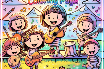 Musical Harmony Coloring Page Melody Art