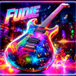 Neon Guitar Fret Rush