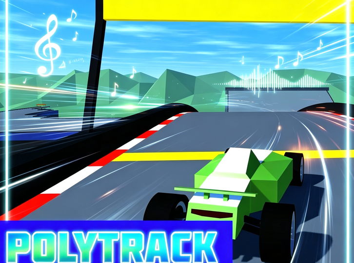 PolyTrack Geometric Course Run