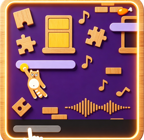Puzzle Wood Block Grid Fit