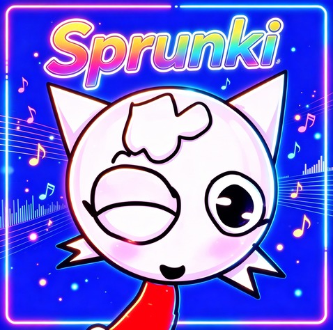 Sprunki 1985 Neon Arcade Sound Grid