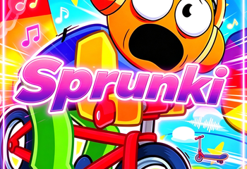 Sprunki and Obby Scooter Dash