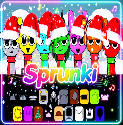 Sprunki Backrooms Christmas Maze Escape