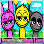 Sprunki Black Lines Graphic Remix