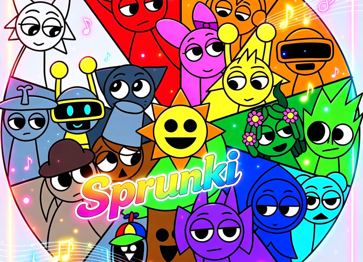 Sprunki Colors Rainbow Sound Palette