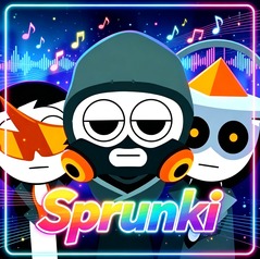 Sprunki Cyberpunk Neon Music Clicker