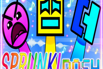Sprunki Dash Geometric Beat Cast