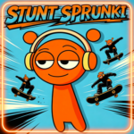 Stunt Sprunki Hoop and Fuel Flight