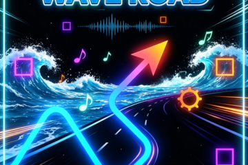 Wave Road Neon Curve Run